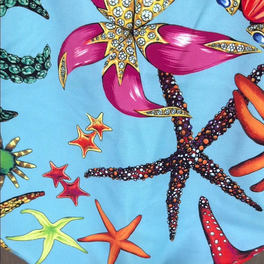 Versace BAROCCO JOCKSTRAP Trésor de la Mer Print One-Piece Swimsuit - Picture 8 of 16
